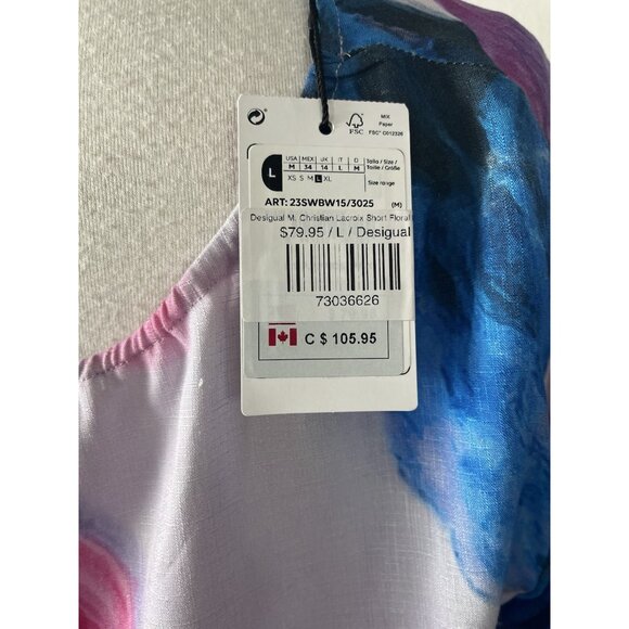 Desigual by Lacroix Christian Lacroix Crop Top Open Back New w Tags Size Large - Picture 5 of 7